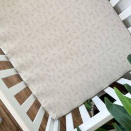 Organic Cotton Crib Sheet Taupe Leaves, Neutral Nursery Bedding - thumbnail 4