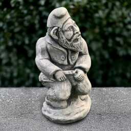 Funny Gnome Statue Garden Dwarf Sculpture Stone Yard Ornament Cement On Toilet Figurine Front Door Decoration Gnome Lover Gift - thumbnail 3