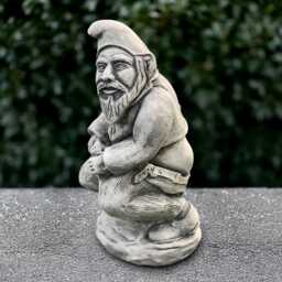 Funny Gnome Statue Garden Dwarf Sculpture Stone Yard Ornament Cement On Toilet Figurine Front Door Decoration Gnome Lover Gift - thumbnail 2