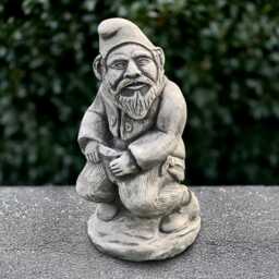 Funny Gnome Statue Garden Dwarf Sculpture Stone Yard Ornament Cement On Toilet Figurine Front Door Decoration Gnome Lover Gift - thumbnail 1