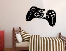Gamer Wall Decal Video Game Controller Art 3053 - thumbnail 1