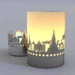 Savannah Skyline Shadow Play Candle - Unique Souvenir Gift - thumbnail 3