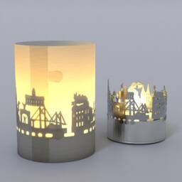 Savannah Skyline Shadow Play Candle - Unique Souvenir Gift - thumbnail 4