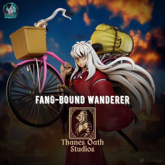Fang-Bound Wanderer - Mythic Fantasy Dark Adventure Yokai Anime Inuyasha Resin Figure 16K - image 1