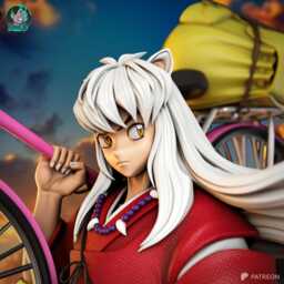 Fang-Bound Wanderer - Mythic Fantasy Dark Adventure Yokai Anime Inuyasha Resin Figure 16K - thumbnail 3
