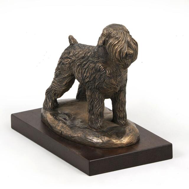 Black Russian Terrier, Dog Wooden Base Statue, Limited Edition, Artdog - image 1