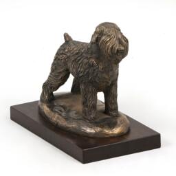 Black Russian Terrier, Dog Wooden Base Statue, Limited Edition, Artdog - thumbnail 1