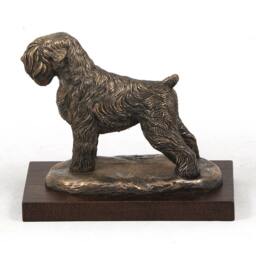 Black Russian Terrier, Dog Wooden Base Statue, Limited Edition, Artdog - thumbnail 3