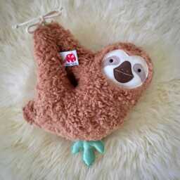 Sloth Musical Toy With Your Choice Of Melody, Handmade Baby Gift, Birth Baptism Cotton Plush Stuffed Toy, Personalized - thumbnail 2