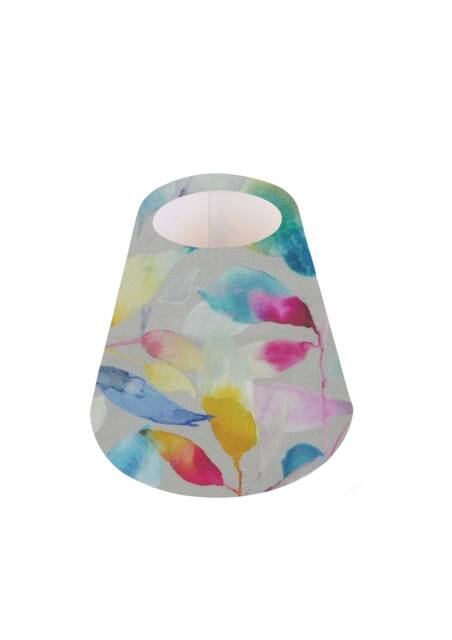 Handmade Voyage Lotus Stone Brympton Candle Shade -- Small Lamp Shade, Colourful Home Decor Gift, Light Shade, Made in Uk, Pink, Blue - image 1
