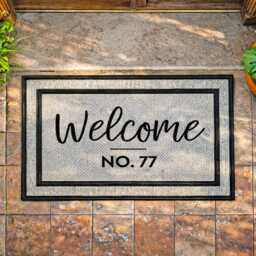 Personalized Welcome New Home Outdoor Rug - Custom Washable Doormat - thumbnail 2