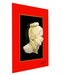 Wall Hanging Face. Lydia By Renowned Sculptor Mario Jason - thumbnail 2