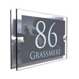 Acrylic & Aluminium House Signs Door Number - Para5-28Wa-S-C - thumbnail 1