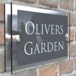Acrylic & Aluminium House Signs Door Number - Para5-28Wa-S-C - thumbnail 3