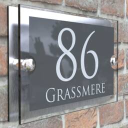 Acrylic & Aluminium House Signs Door Number - Para5-28Wa-S-C - thumbnail 2