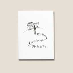 Noah's Ark/Baby Nursery Miracles Bible Verse Wall Art Christian Recycled Card Kraft Or White - thumbnail 2
