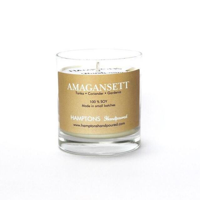Amagansett 8 Oz. Tumbler Tonka Coriander Gardenia Hamptons Handpoured Signature Village Series 100% Soy Candle Hand Poured - image 1