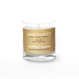 Amagansett 8 Oz. Tumbler Tonka Coriander Gardenia Hamptons Handpoured Signature Village Series 100% Soy Candle Hand Poured - thumbnail 1