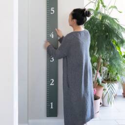 Growth Chart Ruler 3D - Playroom Decor Wall Personalized Wood Nursery Signs Kids Art Toddler Bedroom - thumbnail 3
