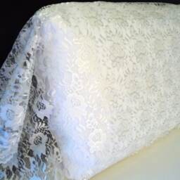 White Organza Lace Pillow Shams French Country Standard Pillowcases - Set Of 2 - thumbnail 3