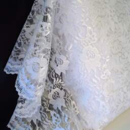 White Organza Lace Pillow Shams French Country Standard Pillowcases - Set Of 2 - thumbnail 2