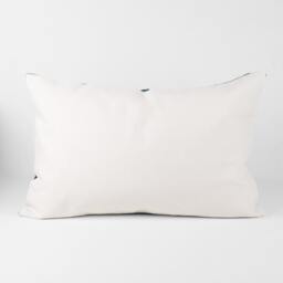 Handwoven African Mud Cloth Pillow Cover, Black Polka Dot - thumbnail 3