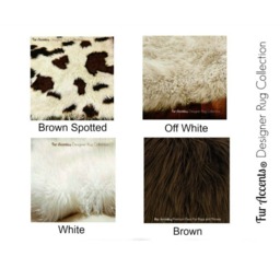 Faux Fur Area Rug - Shaggy Icelandic Sheepskin, Hollister Shape - thumbnail 2