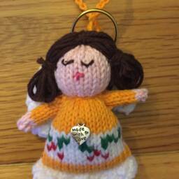 Hand Knitted Christmas Angel Tree Decorations - thumbnail 2