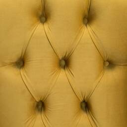 British Handmade Mustard Velvet Fabric Chesterfield Wing Chair - thumbnail 4