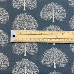1174. Oak Tree On Steal Grey 100% Cotton Linen Look Cushion Cover Various Sizes - thumbnail 3