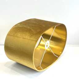 New Handmade Luxurious Mustard Gold Glamour Velvet Fabric Lamp Shade Oval Shape Available in All Linings - thumbnail 2