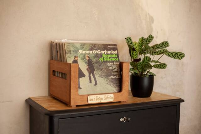 Minimalist Baltic Birch Vinyl Record Storage Box - Lp Album Organizer - image 1