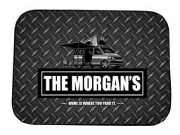 Personalised Camper Van Mat - Pop Top Motorhome Door 44cm X 32cm Indoor Use