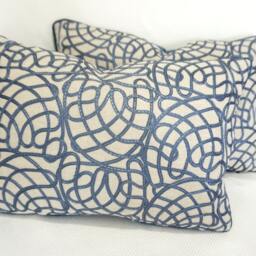 "Luxury Designer Pillow Cover - Pierre Frey ""Shibao" - thumbnail 2