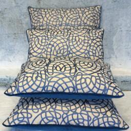 "Luxury Designer Pillow Cover - Pierre Frey ""Shibao" - thumbnail 4