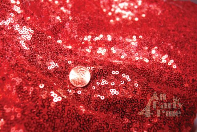 Christmas Sequin Red Table Cloth - Sparkly Table Decor For Party Celebration Dinner Valentine's Day Decoration Ready To Ship - image 1