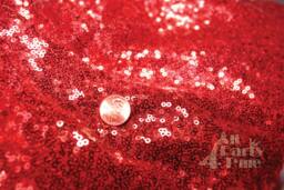 Christmas Sequin Red Table Cloth - Sparkly Table Decor For Party Celebration Dinner Valentine's Day Decoration Ready To Ship - thumbnail 1