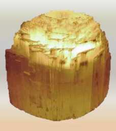 Selenite Round Tall Tealight Candle Holder - Di 6 Hi 8cm Heavy 1Kg - thumbnail 2