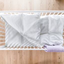 White Linen Pillow Cover - Natural Cases For Baby, Toddler Deep Envelope Enclosure - thumbnail 4