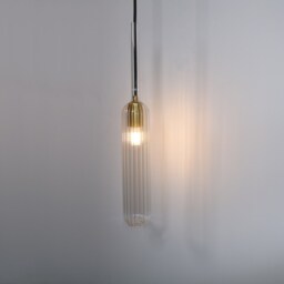 Wall Sconce With Prism Glass, Bathroom Light, Mid-Century Modern, Brass Vanity Fixture, Lighting - thumbnail 2