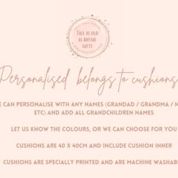 This Grandad Belongs To, Personalised Cushion, Present, Fathers Day Gift For Grandad, From Grandchildren, Thumbprints, Cushion - thumbnail 4