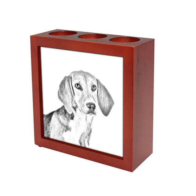 Harrier - Wooden Stand For Candles/Pens With The Image Of A Dog New Collection - image 1