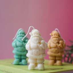 Santa's Stocking Run Soy Candle Christmas Holiday Decor - thumbnail 4