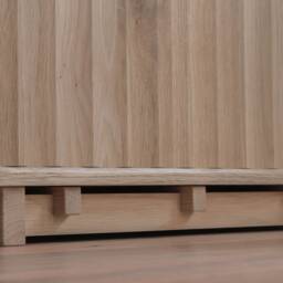 Record Player, Hi-Fi Media Cabinet -- Handmade Oak With Sliding Door & Drawer - thumbnail 4