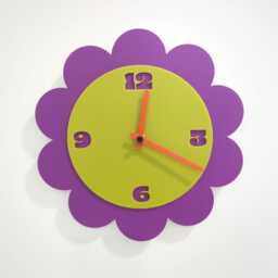 Mod Flower Layered Acrylic Wall Clock - thumbnail 2