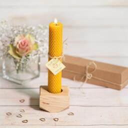 Natural Beeswax Pillar Candle, Beeswax Candle, Honey Candle Gift, Home Decor Candles, Wedding Decorations Candles - thumbnail 2