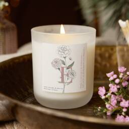 Bridesmaid Proposal Candle Personalised Initial, Frosted Glass, Soy Wax