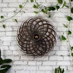 Designer Wall Lamp Made Of Oak Wood. Handmade Wooden From Cologne Studio - thumbnail 2