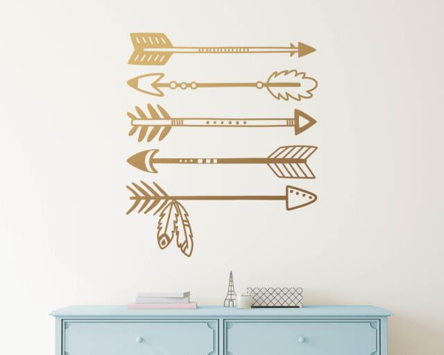 Tribal Arrows Wall Decal - Arrow Decals, Nursery Decal, Vinyl Cute Sticker, Decor - image 1