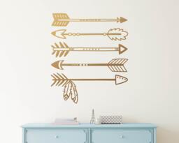 Tribal Arrows Wall Decal - Arrow Decals, Nursery Decal, Vinyl Cute Sticker, Decor - thumbnail 1